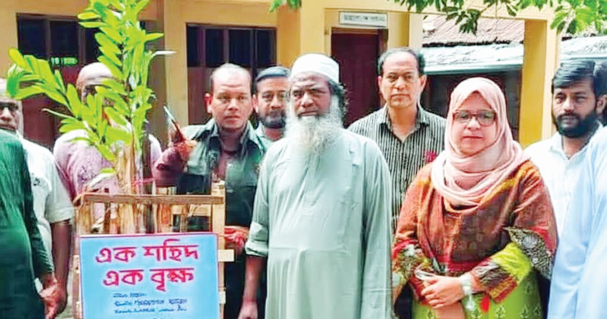 জুলাই যোদ্ধাদের স্মরণে ‘এক শহিদ, এক বৃক্ষ’ কর্মসূচি’