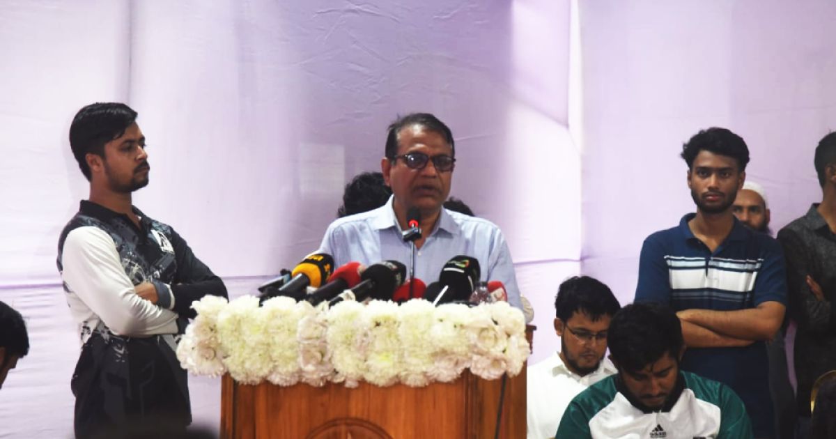 শহীদ আবরার ফাহাদ স্মৃতি স্মরণে পলাশী গোলচত্বরে আগ্রাসন বিরোধী আট স্তম্ভ উদ্বোধন