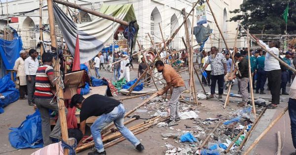 গুলিস্তানের রেড জোনে দোকান বসানোয় ৫ জনের জেল
