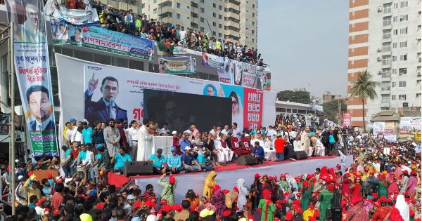 গোলাপবাগ মাঠে বিএনপির সমাবেশ শুরু