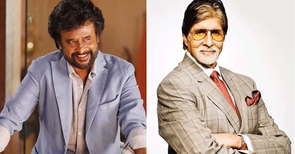 এক ফ্রেমে শুটিং শেষ করলেন দুই মহারথী রজনী-অমিতাভ